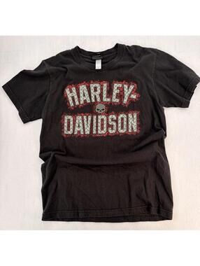 Harley-Davidson T-Shirt Medium Black Vintage Classic Streetwear